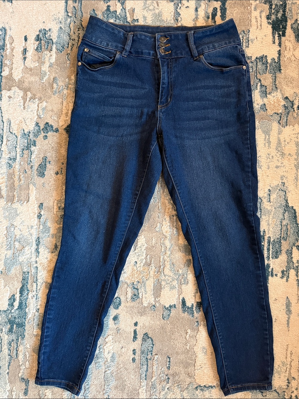 Tahari Dark Blue Women's Skinny Jeans